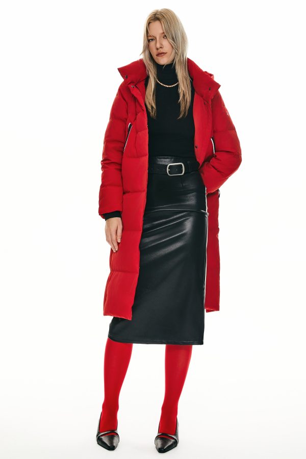 Knee Length Thickened Down Jacket - Image 13