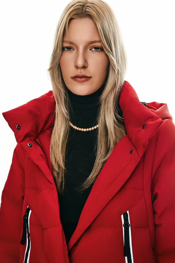 Knee Length Thickened Down Jacket - Image 15