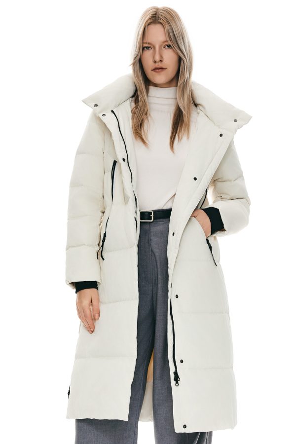 Knee Length Thickened Down Jacket - Image 32