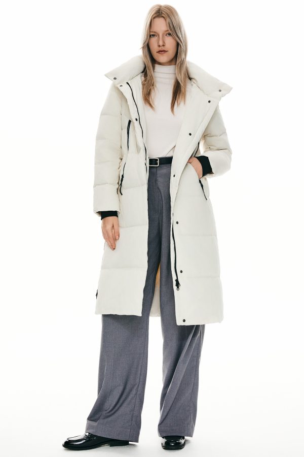 Knee Length Thickened Down Jacket - Image 34