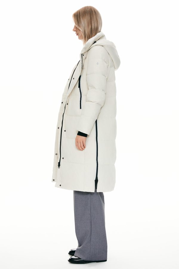 Knee Length Thickened Down Jacket - Image 36