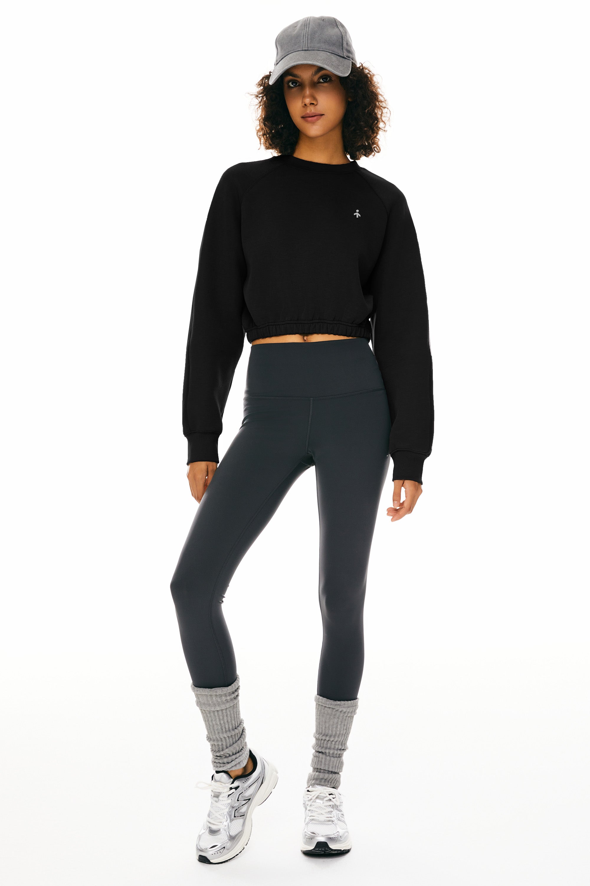 Oversized Cropped Sweatshirt Long Sleeve - Image 10