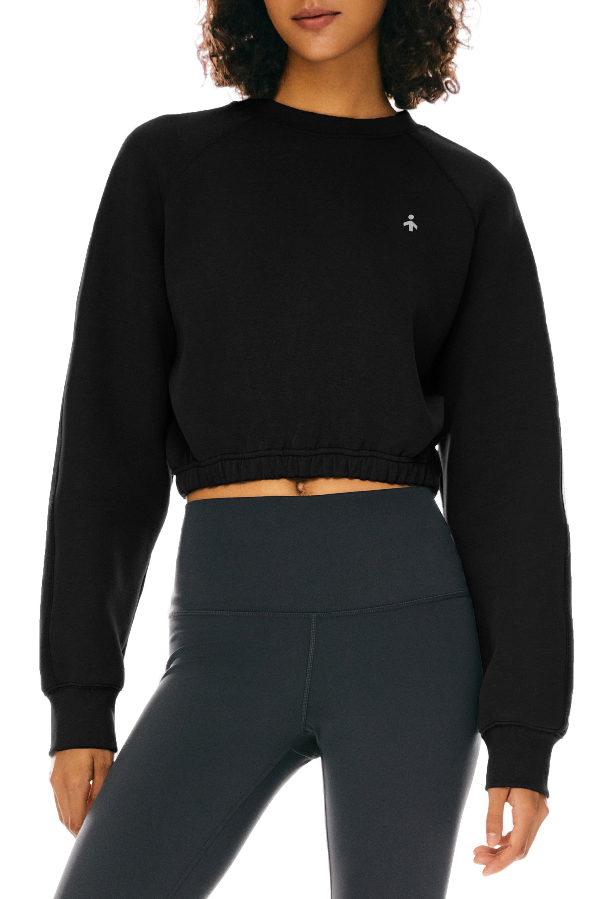 Oversized Cropped Sweatshirt Long Sleeve - Image 15
