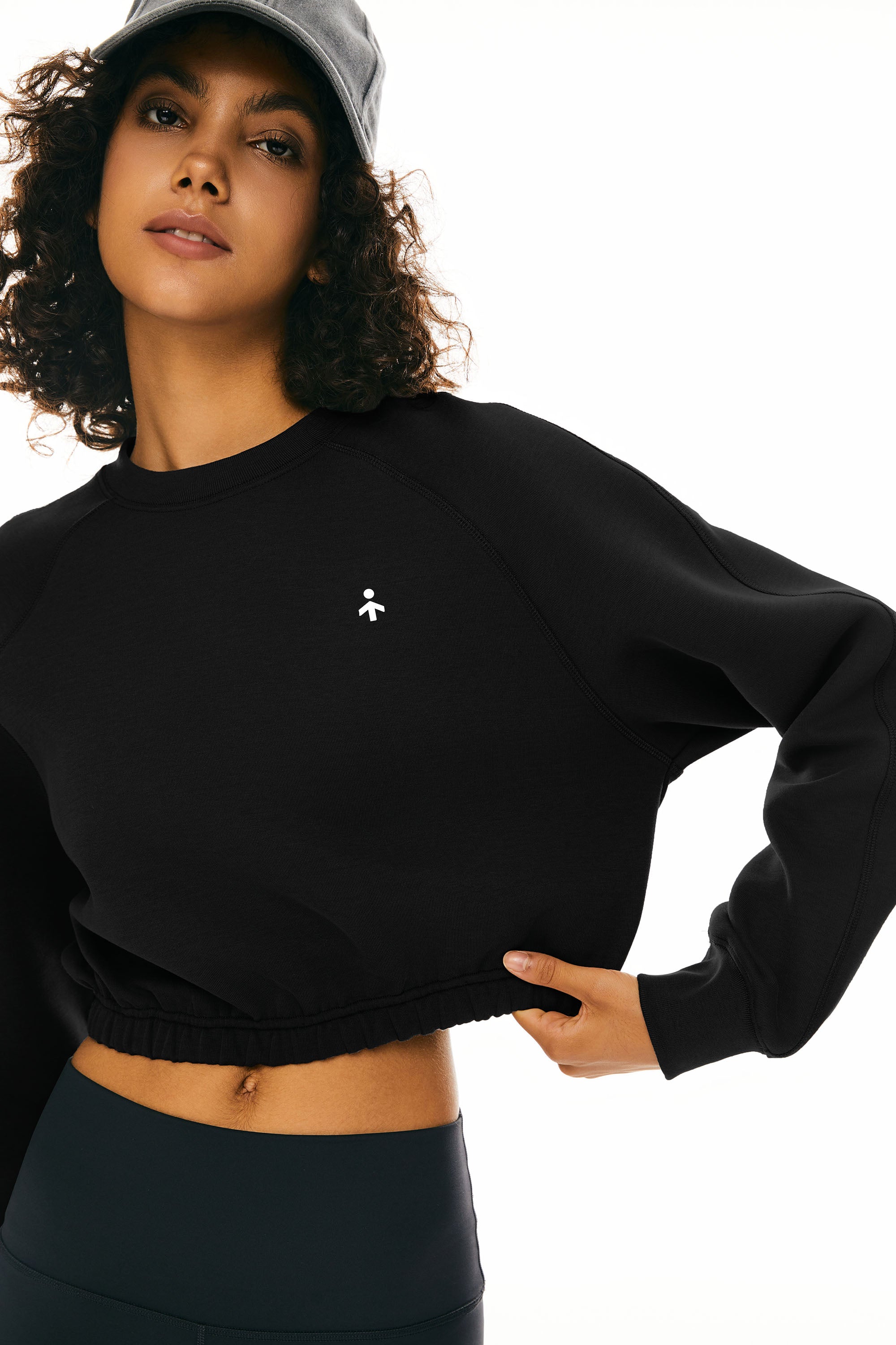Oversized Cropped Sweatshirt Long Sleeve - Image 16