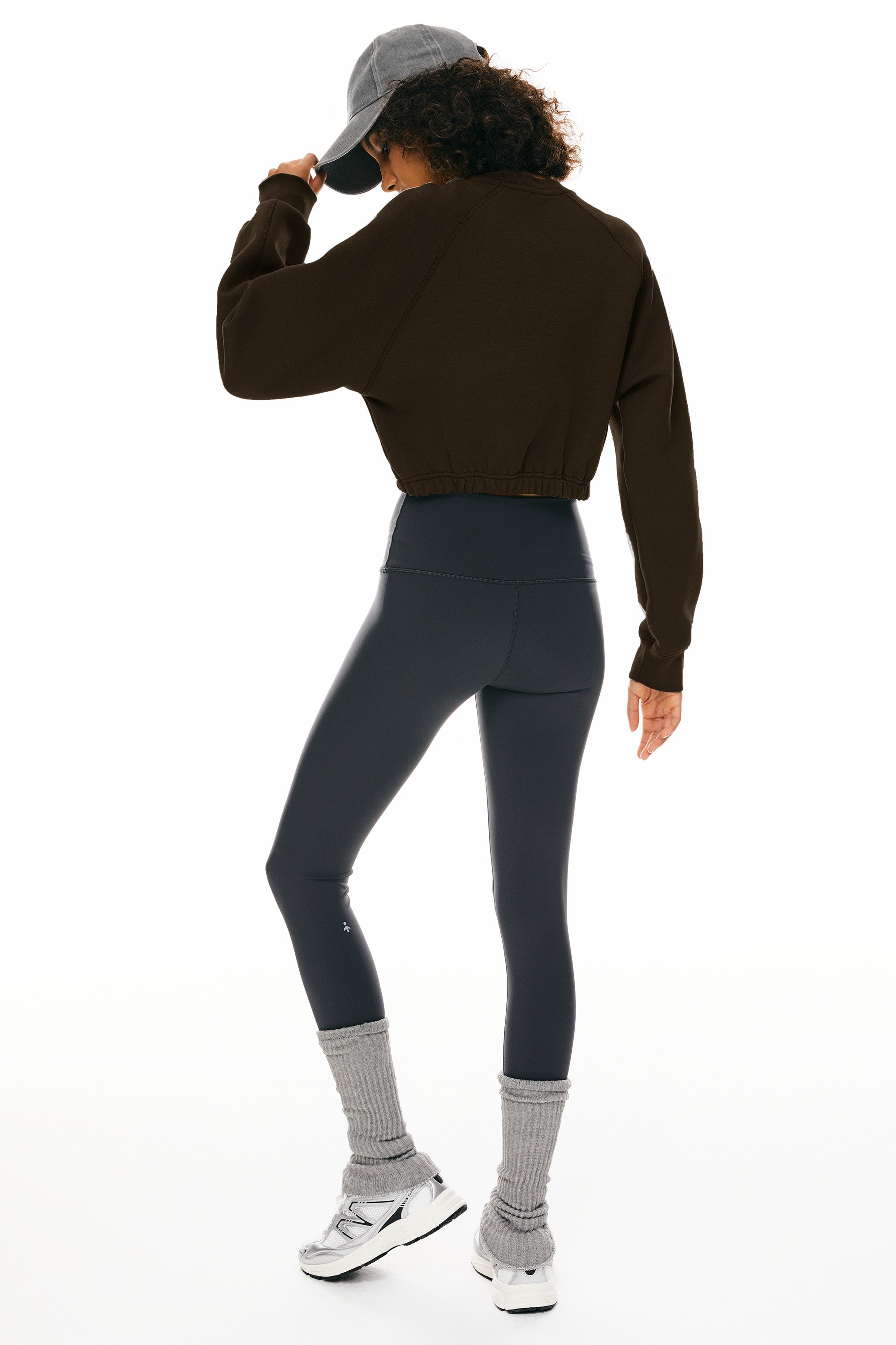 Oversized Cropped Sweatshirt Long Sleeve - Image 19