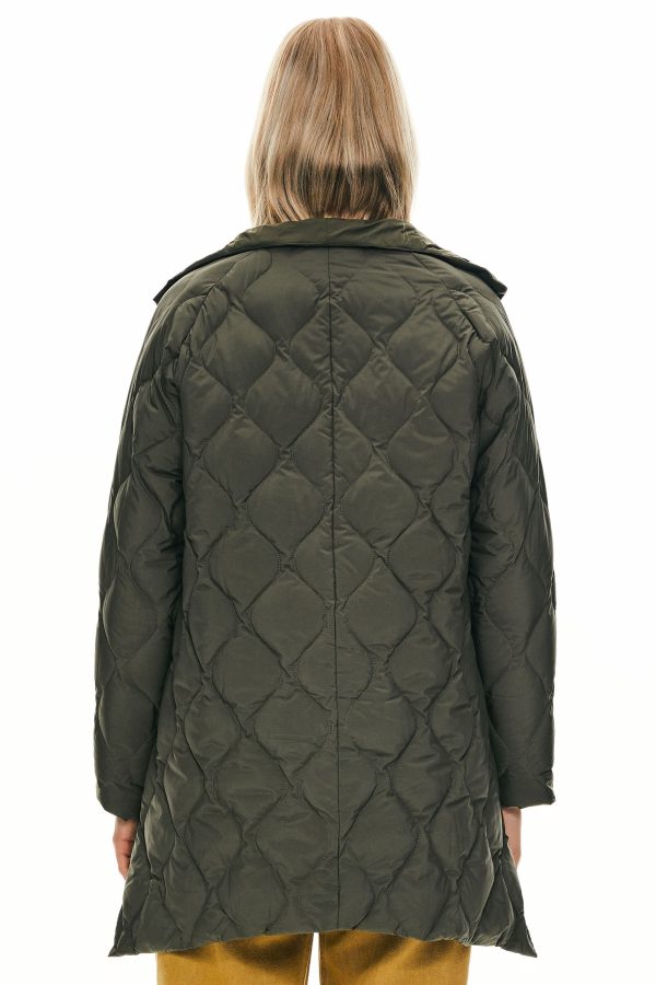 Oversized Quilted Puffer Jacket Lightweight with Pockets - Image 26