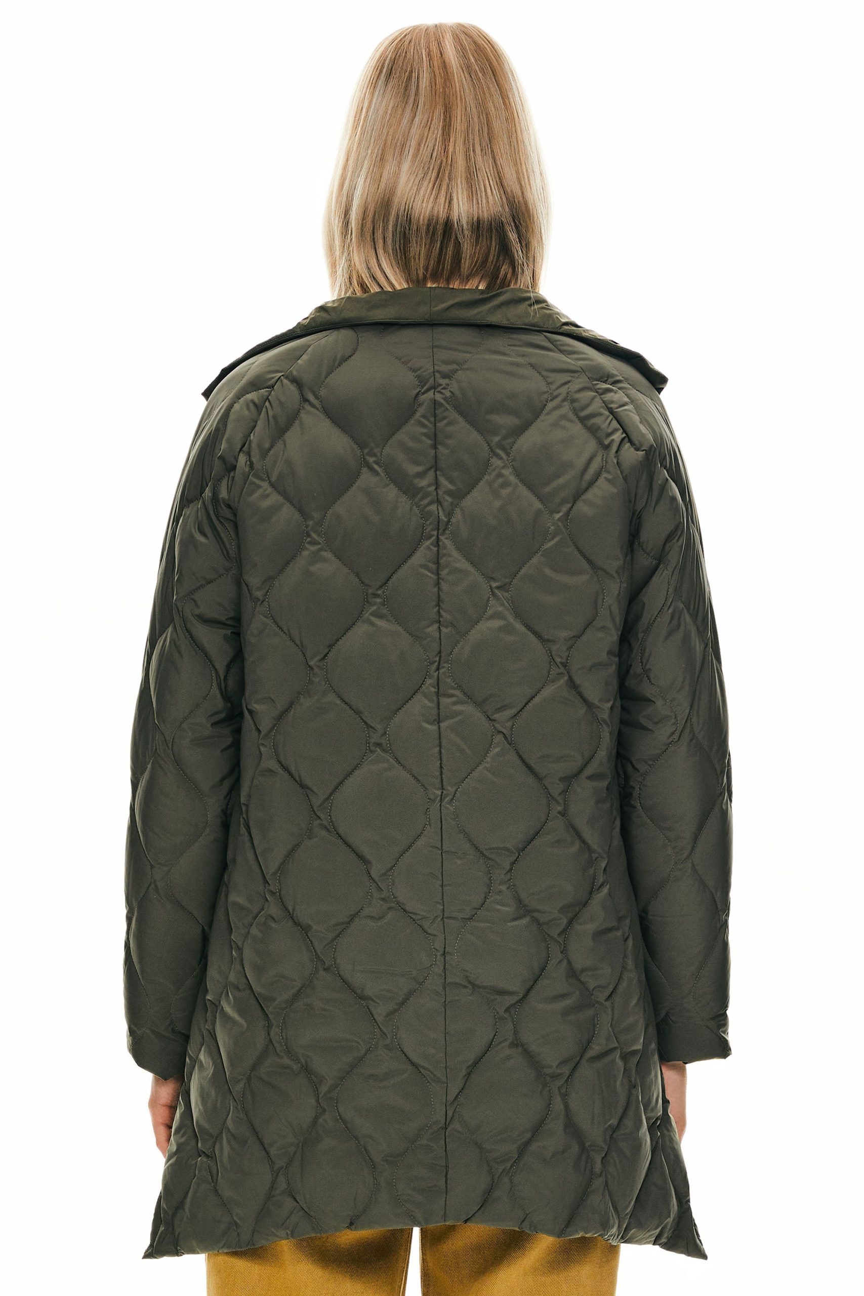 Oversized Quilted Puffer Jacket Lightweight with Pockets - Image 26