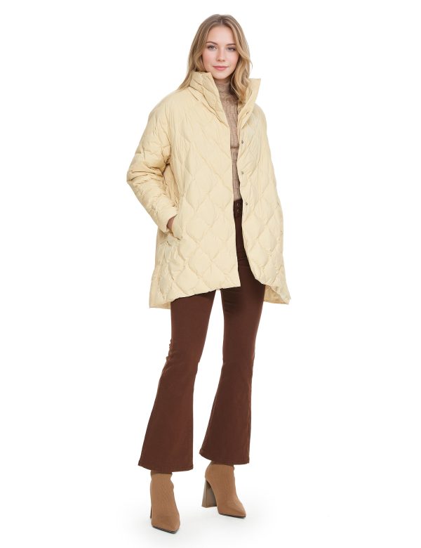 Oversized Quilted Puffer Jacket Lightweight with Pockets - Image 38