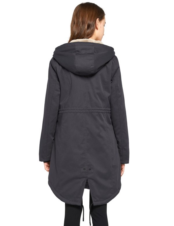 Fleece-Lined Hooded Parka Jacket with Pockets - Image 80