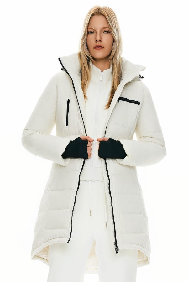 Slant Pocket Zip up Puffer Down Coat - Image 6