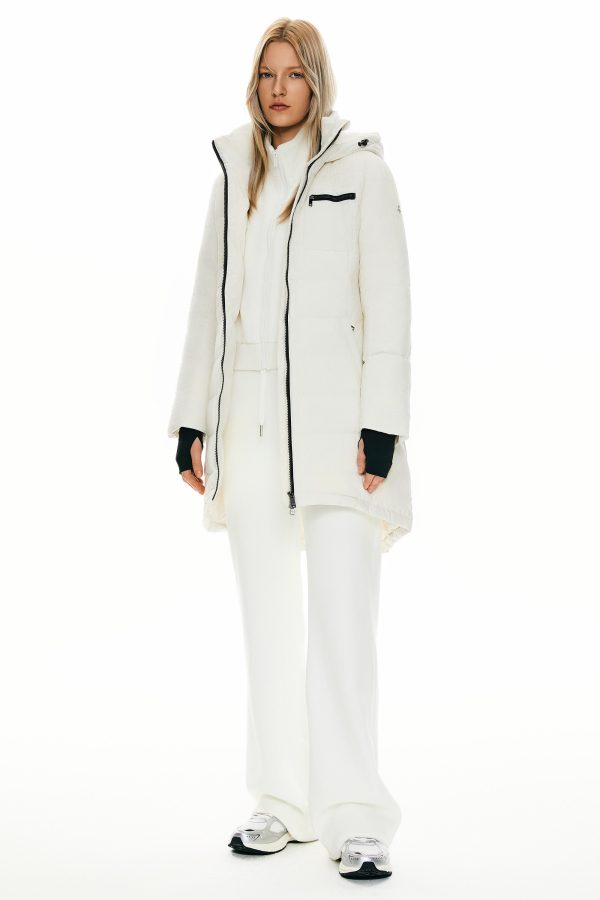 Slant Pocket Zip up Puffer Down Coat - Image 7