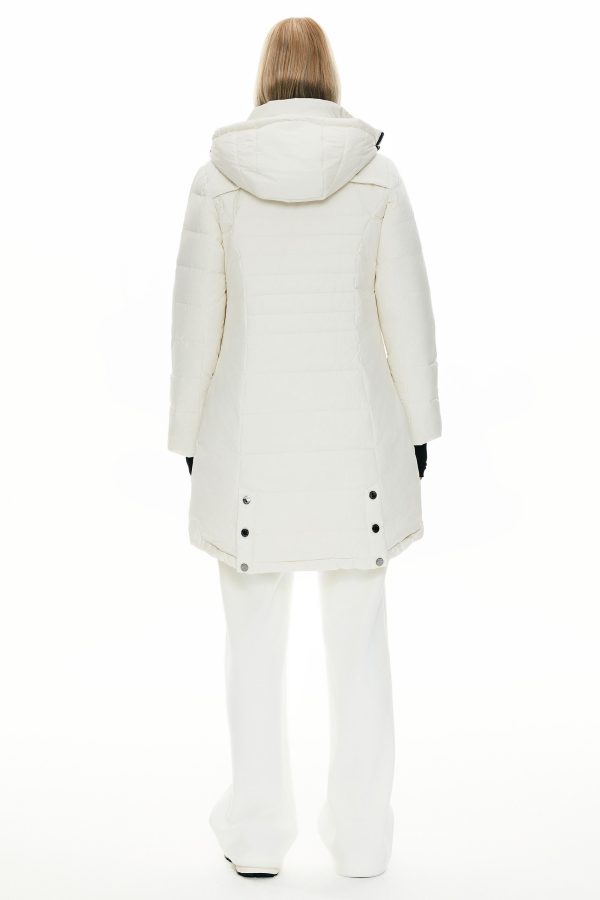 Slant Pocket Zip up Puffer Down Coat - Image 8