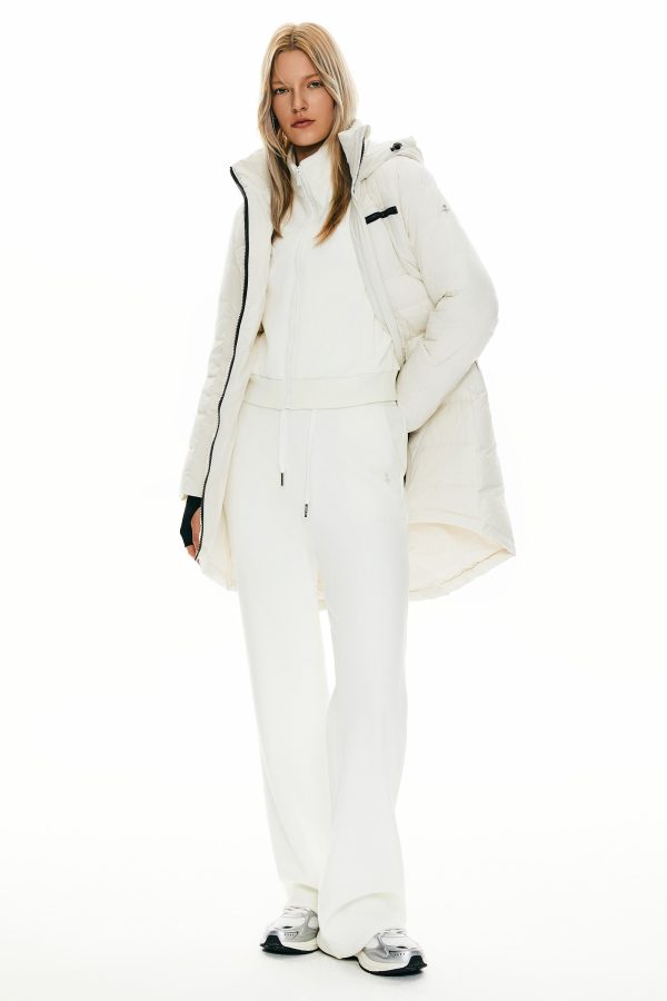 Slant Pocket Zip up Puffer Down Coat - Image 10