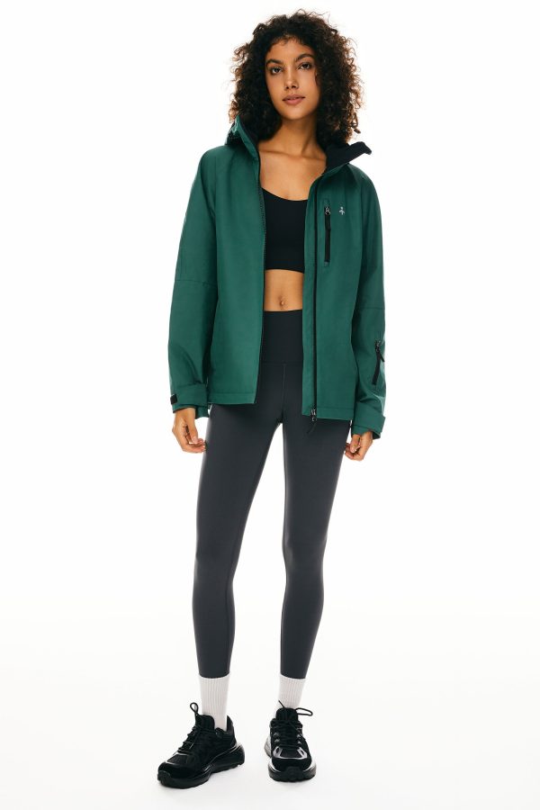 Zip Up Rain Jacket Lightweight Hooded Windbreaker - Image 3