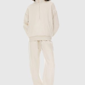Oversized Half Zip Sweatshirts