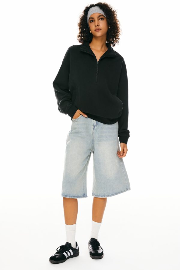 Oversized Half Zip Sweatshirts - Image 9