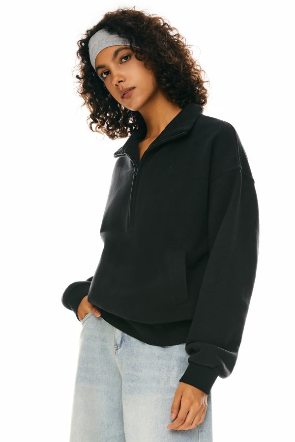 Oversized Half Zip Sweatshirts - Image 13