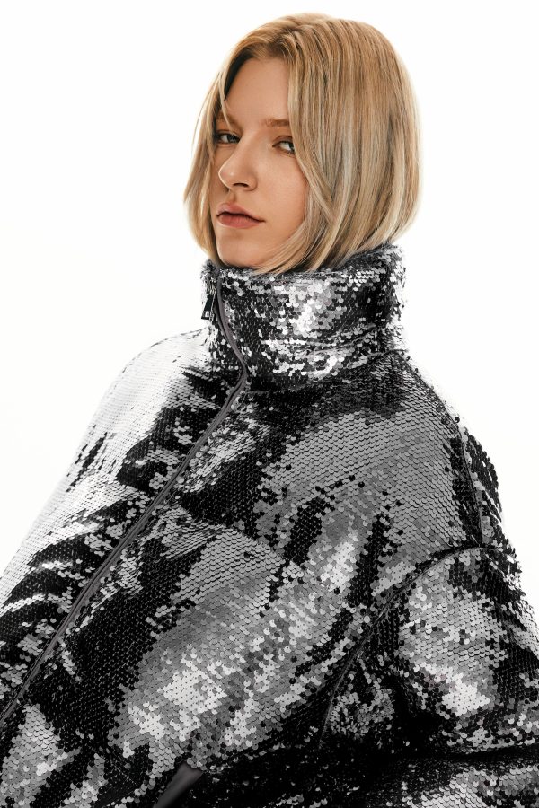 Puff-O? O-Lab Disco Sequin Down Jacket - Image 20
