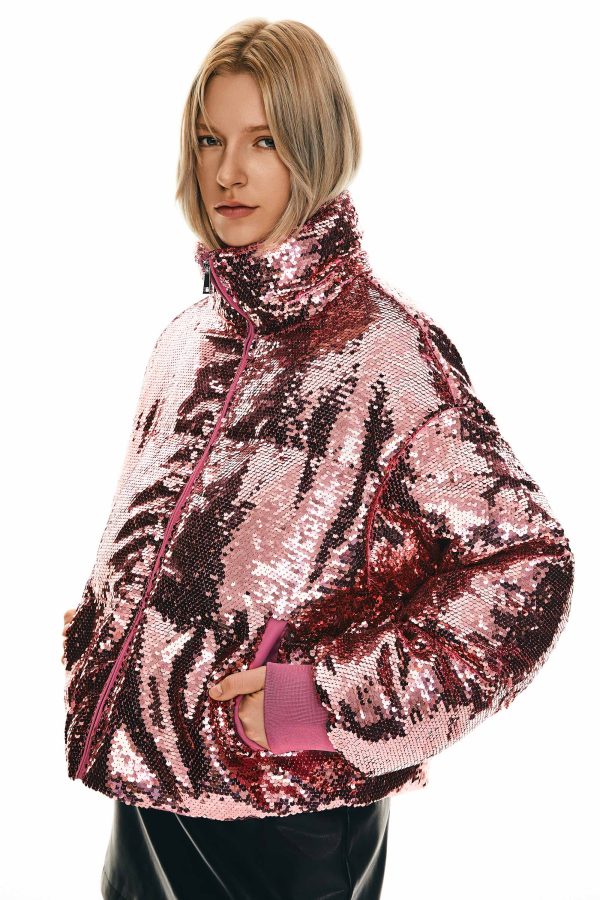 Puff-O? O-Lab Disco Sequin Down Jacket - Image 5