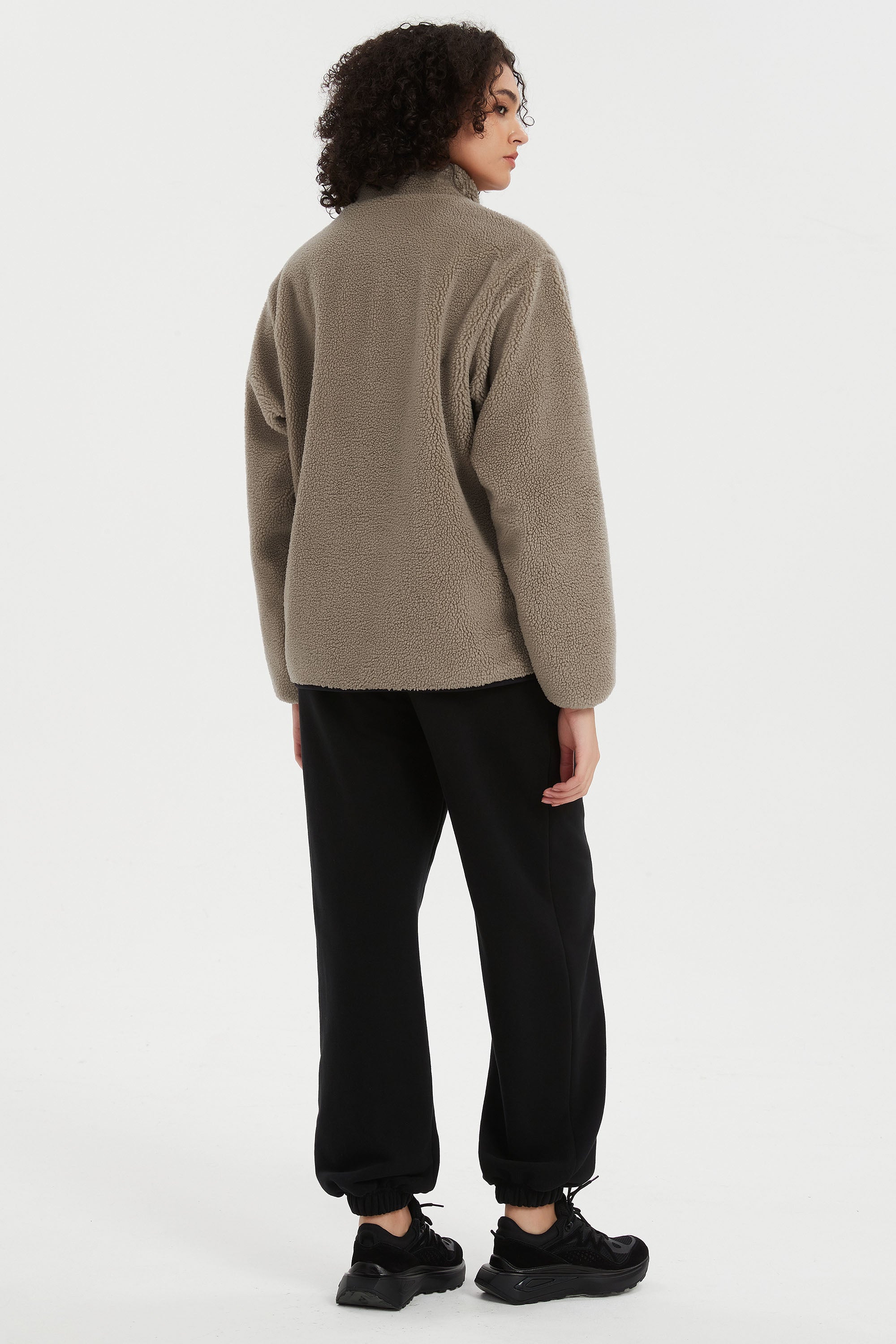 Reversible Fleece Jackets Full Zip Long Sleeve - Image 4