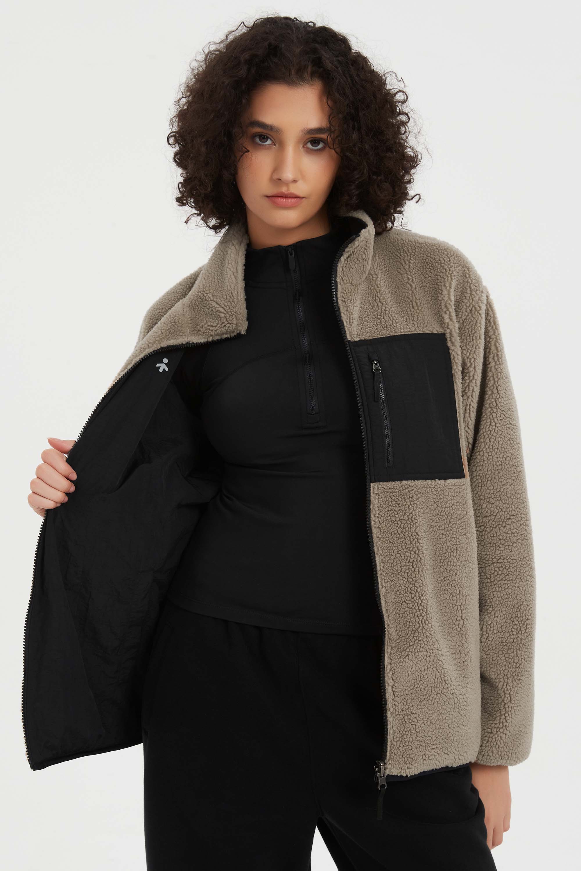 Reversible Fleece Jackets Full Zip Long Sleeve - Image 2