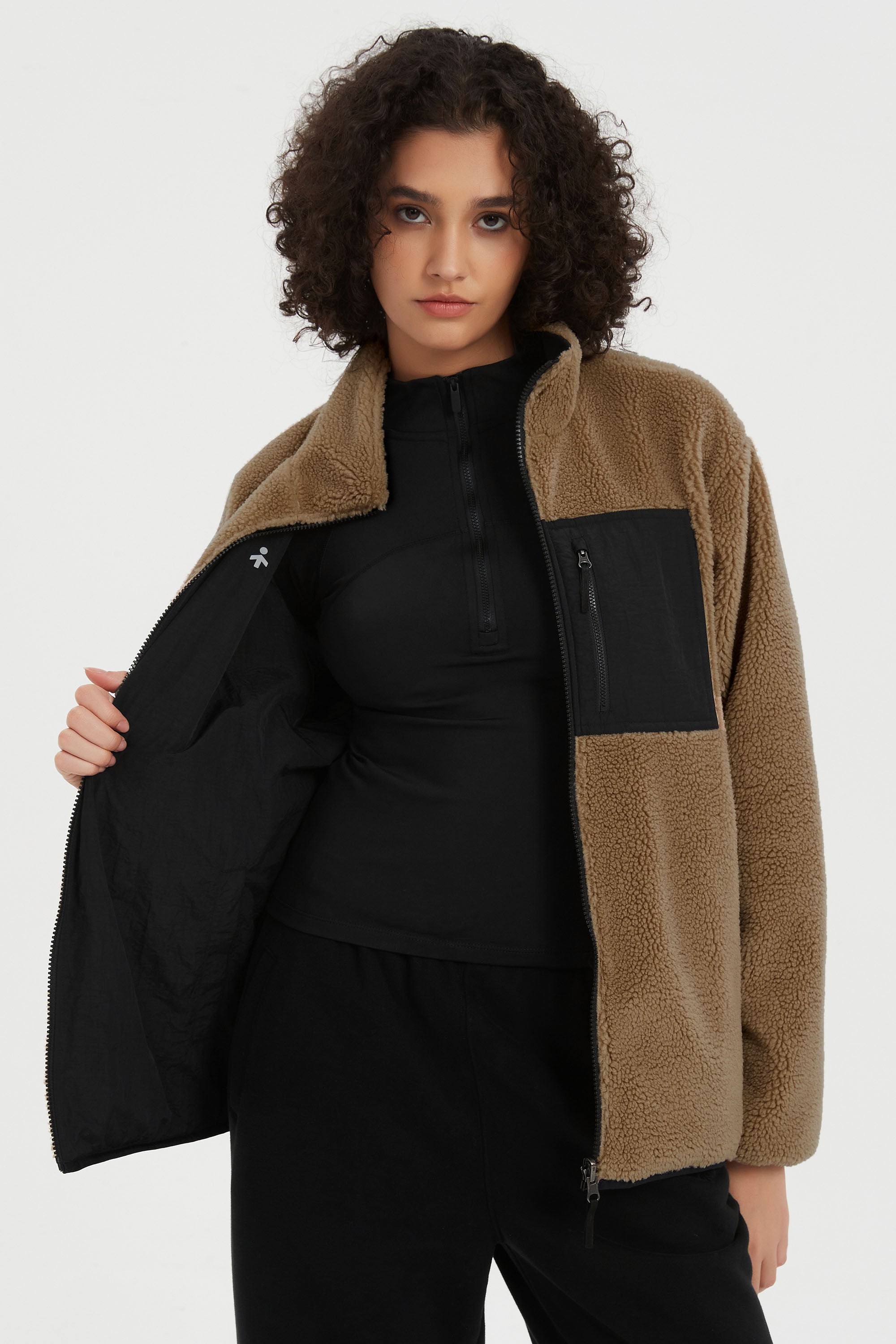 Reversible Fleece Jackets Full Zip Long Sleeve - Image 10