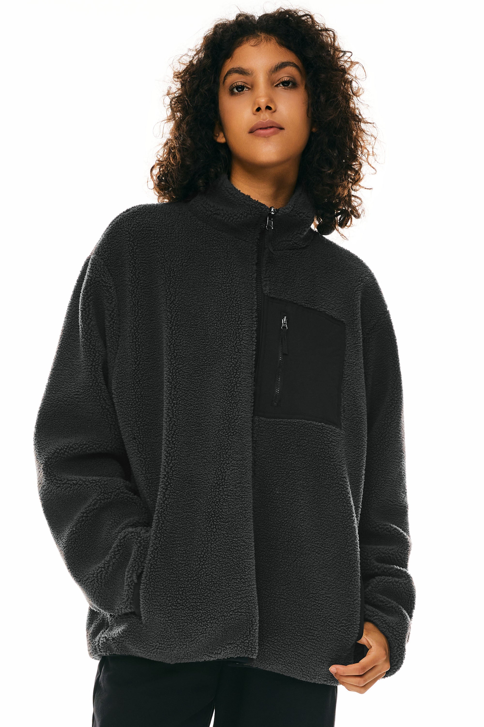 Reversible Fleece Jackets Full Zip Long Sleeve - Image 16