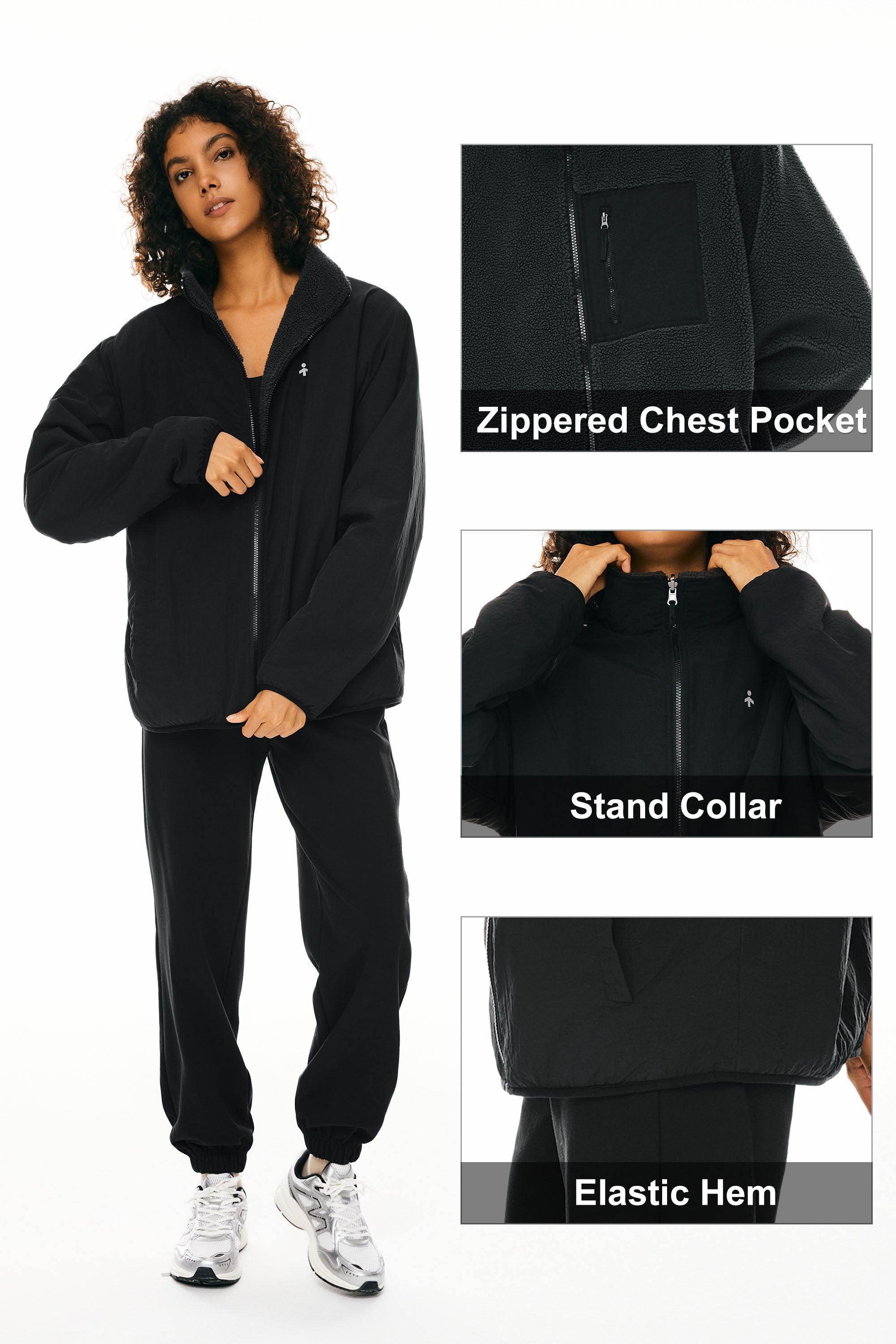 Reversible Fleece Jackets Full Zip Long Sleeve - Image 25