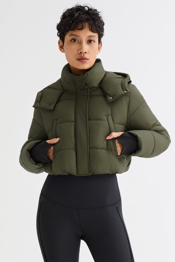 Urban Essential Cropped Lyrella Puffer Jacket - Image 8