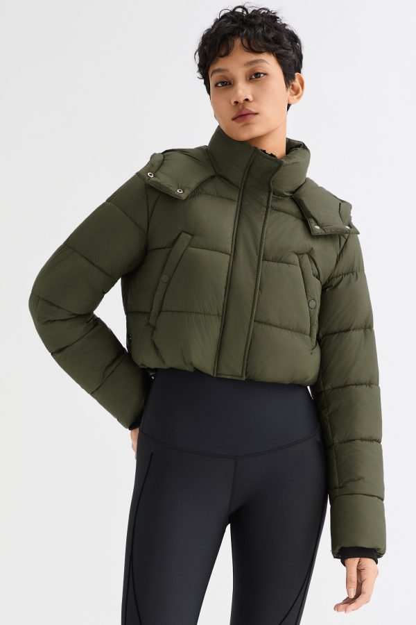 Urban Essential Cropped Lyrella Puffer Jacket - Image 3