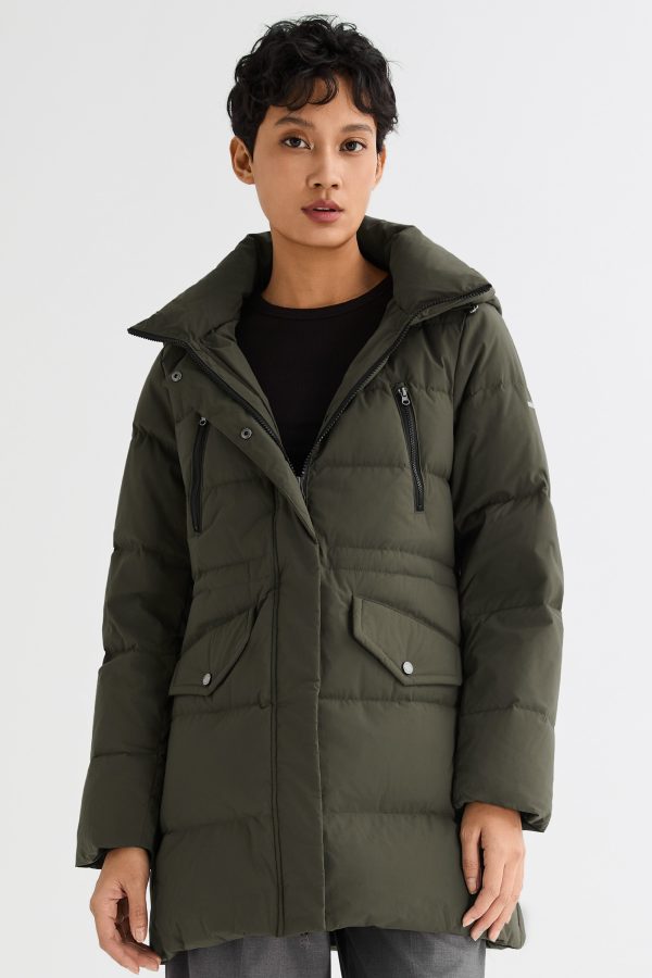 Waterproof Thickened Down Jacket with Hood - Image 43