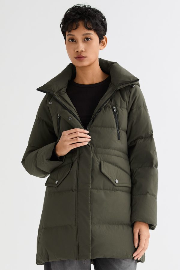 Waterproof Thickened Down Jacket with Hood - Image 50