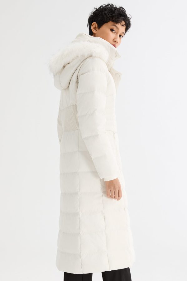 Long Puffer Down Coat with Hood Fur - Image 39