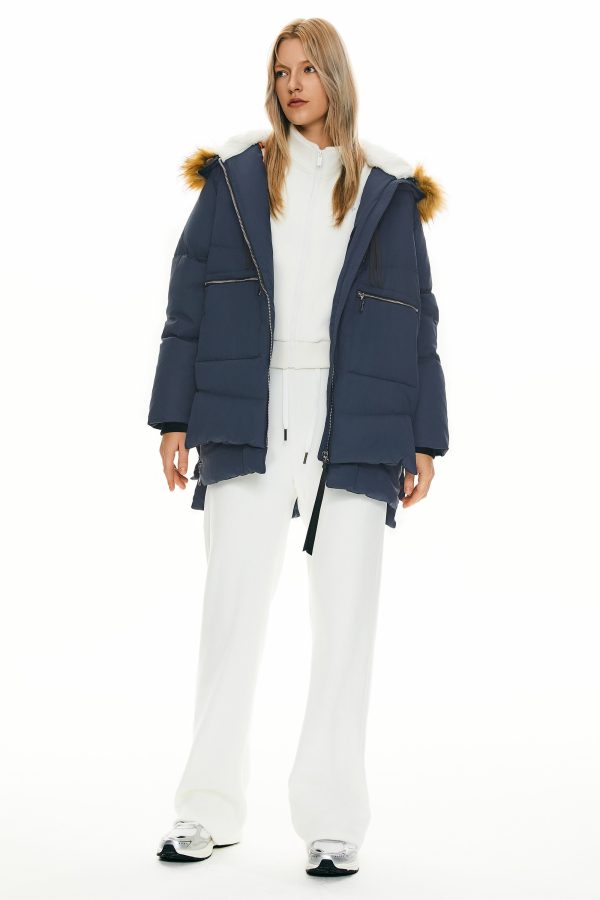 092 Classics Thickened Down Jacket with Faux Fur Hood - Image 31