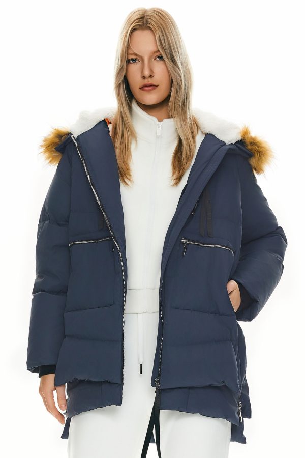 092 Classics Thickened Down Jacket with Faux Fur Hood - Image 33