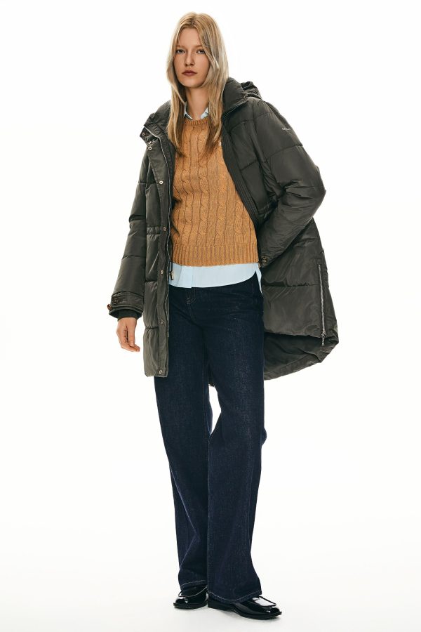 Zipper Winter Thickened Puffer Coat - Image 2