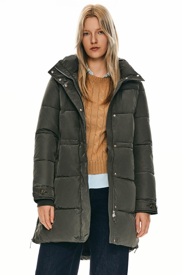 Zipper Winter Thickened Puffer Coat - Image 5