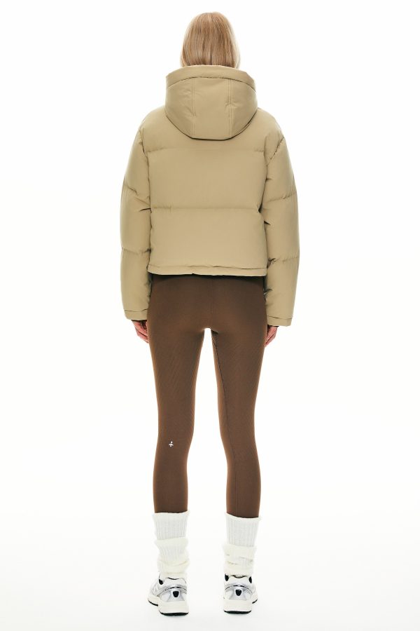 Winter Quilted Hooded Cropped Down Puffer Jacket - Image 16